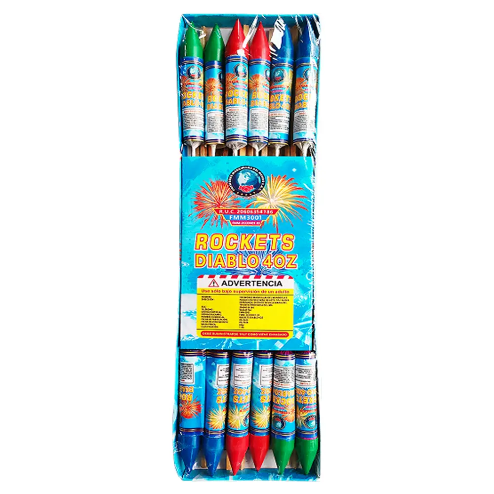 ROCKETS DIABLO 4OZ Importación de Fuegos Artificiales Venta de